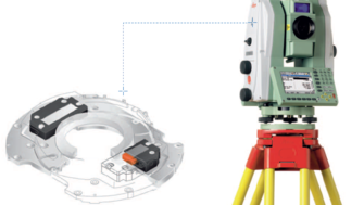 PI PILine Leica Geosystems PILine® Motoren automatisieren die Winkel- und Entfernungsmessung dieser Leica Totalstation (Bild: Leica Geosystems)