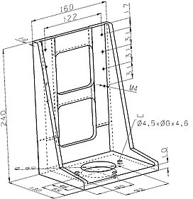 PI M-592.10 Adapterwinkel Zeichnung PI M-592.10 Adapterwinkel Zeichnung